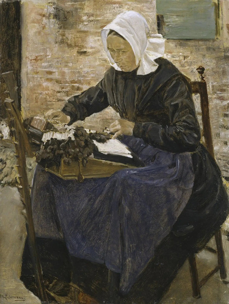 Una merlettaia olandese - Max Liebermann