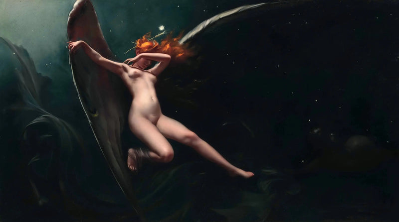 Una fata sotto un cielo stellato - Luis Ricardo Falero