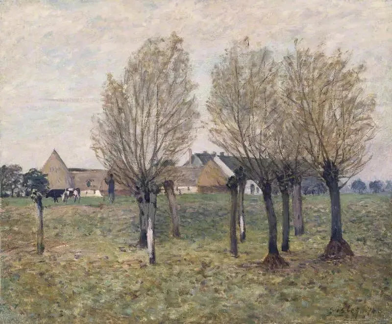 Una fattoria normanna - Alfred Sisley