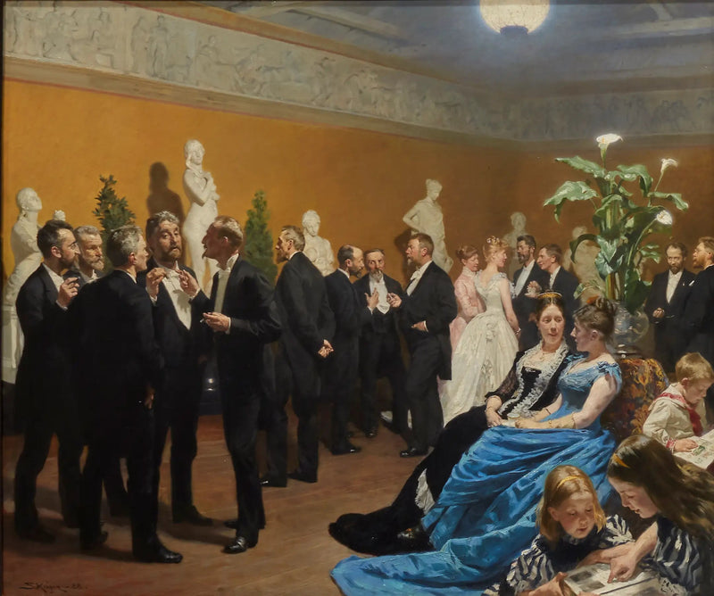 Una festa alla Glyptoteket - Peder Severin Krøyer