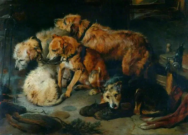 Una festa al angolo del camino - Edwin Henry Landseer
