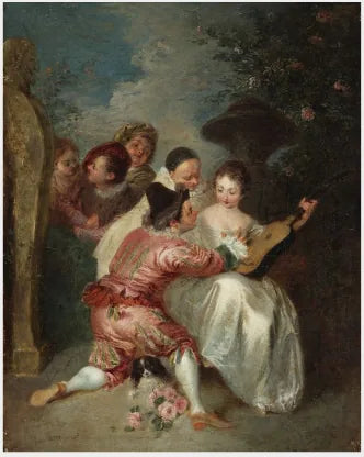 Una festa musicale (Il narratore) - Antoine Watteau