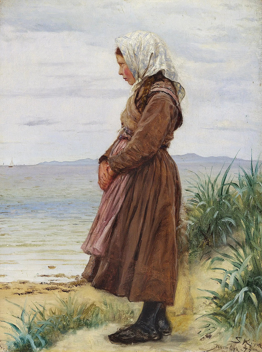 Una ragazza sulla spiaggia. Hornbæk. - Peder Severin Krøyer