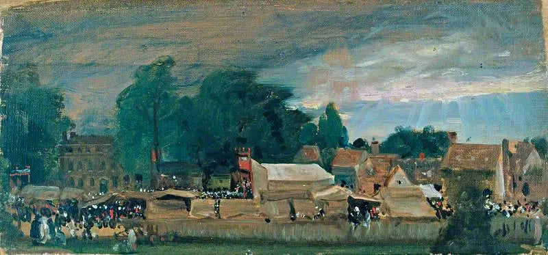 Una fiera di paese (probabilmente a East Bergholt) - John Constable