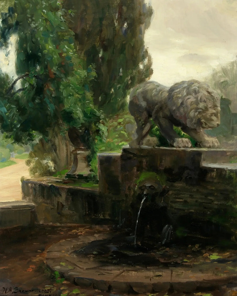 Una fontana a Roma - H. A. Brendekilde