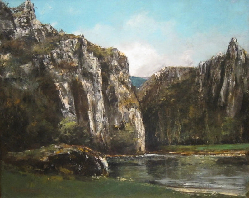 Una gola nel Giura - Gustave Courbet