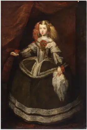 Una infanta spagnola in costume del XVII secolo - Diego Velázquez