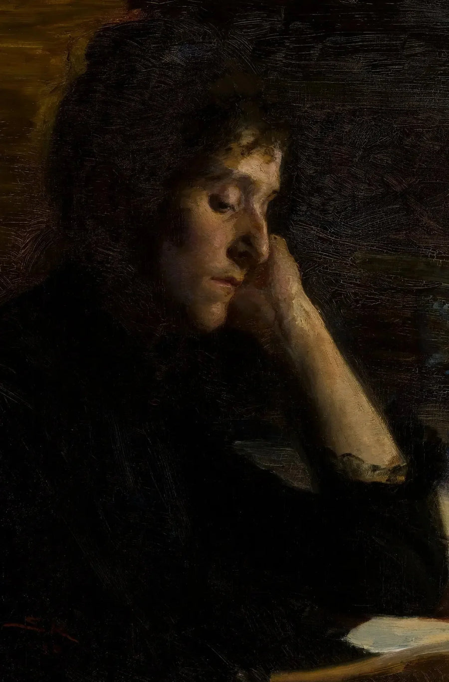 Una giovane donna che legge. - Peder Severin Krøyer