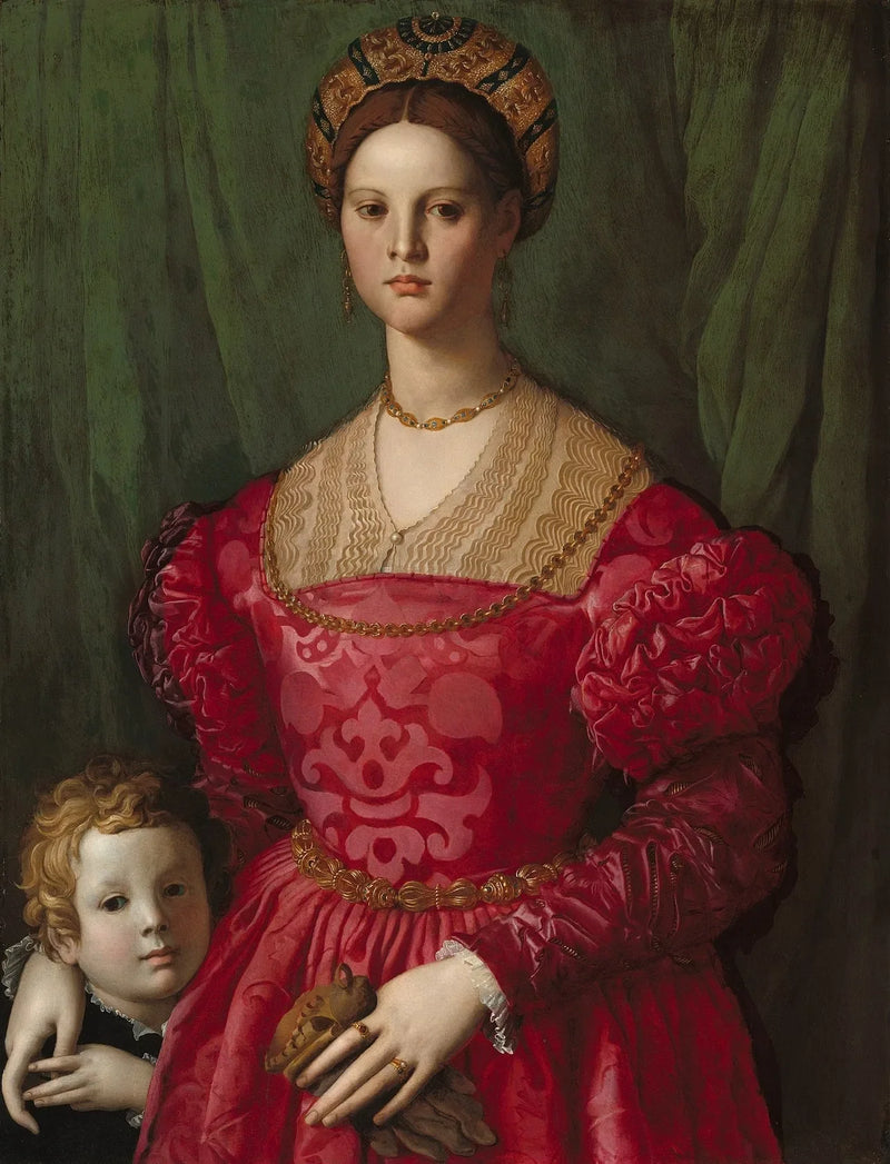 Una giovane donna e suo figlioletto - Bronzino