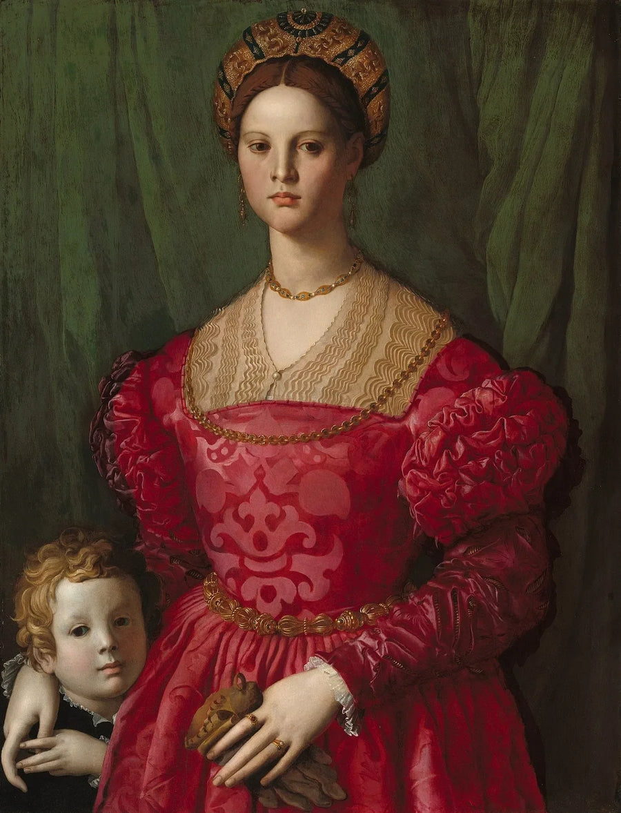 Una giovane donna e suo figlioletto - Bronzino
