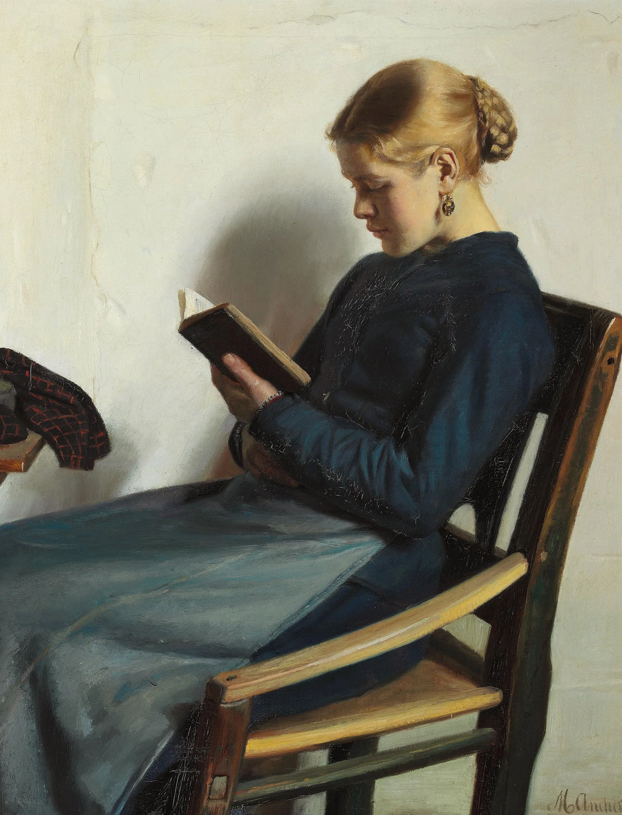 Una giovane ragazza che legge, Maren Sofie Olsen - Michael Peter Ancher