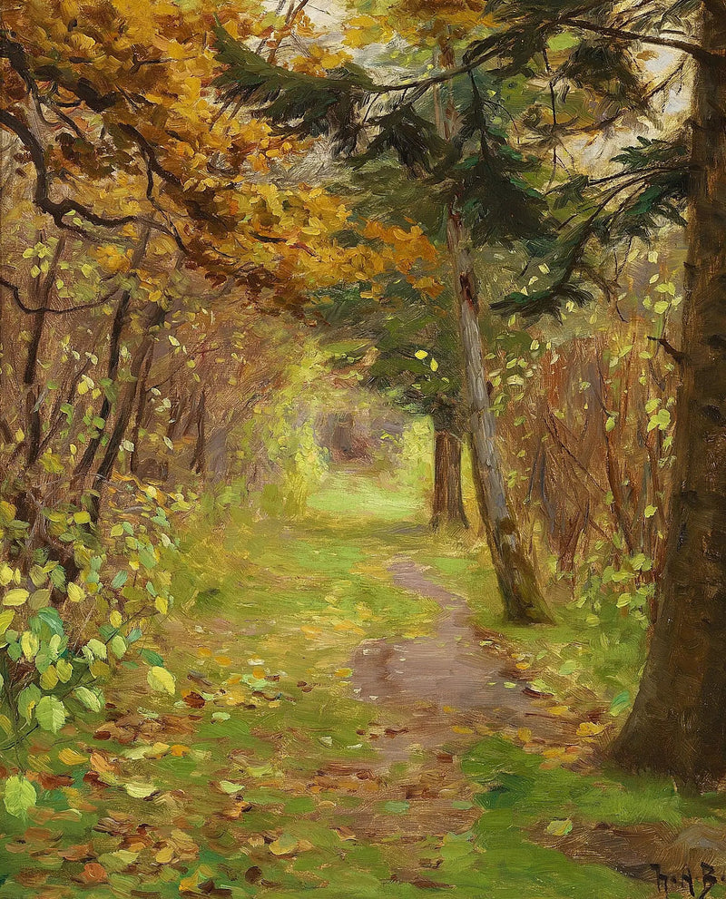 Una giornata autunnale nei boschi. - H. A. Brendekilde