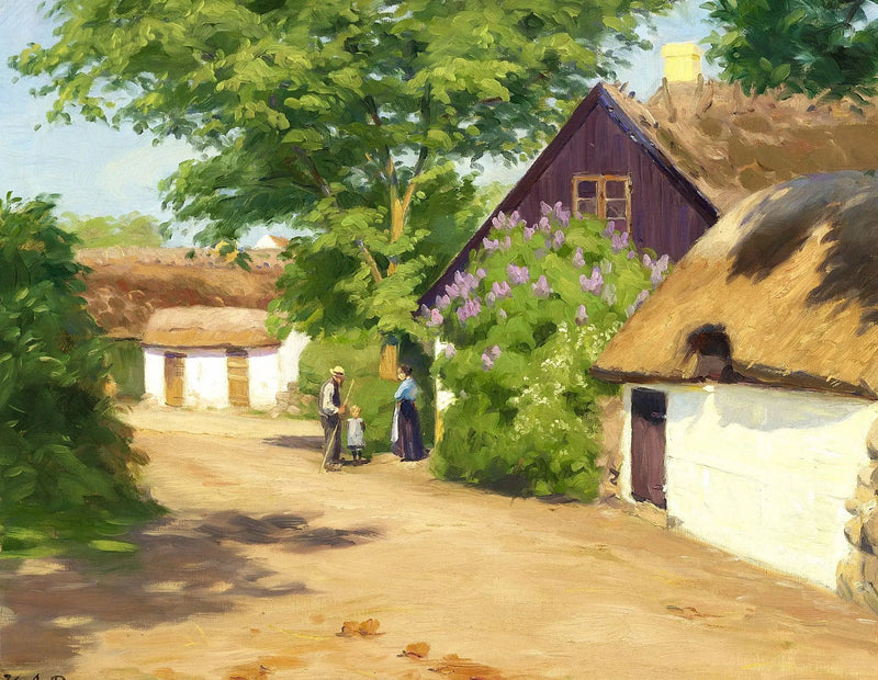 Una giornata d'estate nel villaggio. - H. A. Brendekilde