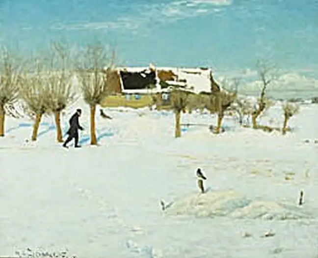 Una giornata d'inverno in campagna. - H. A. Brendekilde
