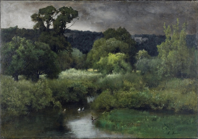 Una giornata grigia e cupa - George Inness