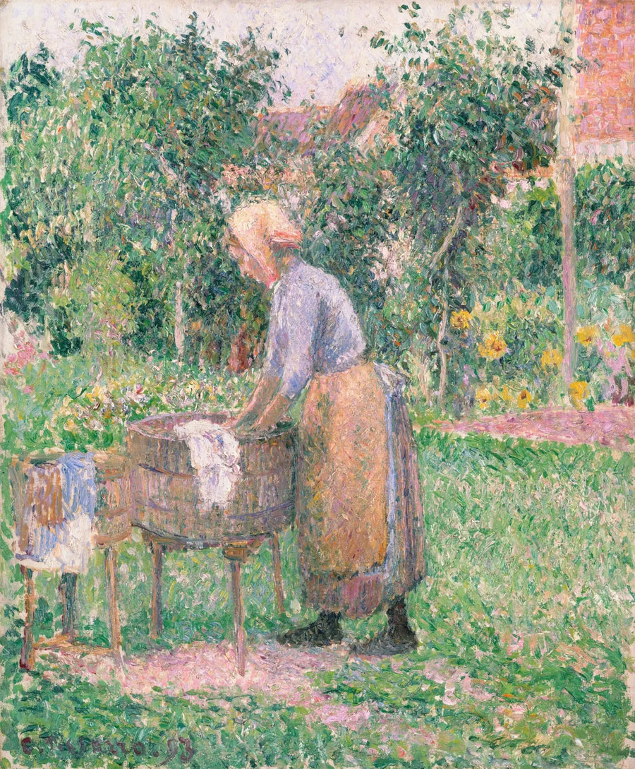 Una lavandaia a Éragny - Camille Pissarro