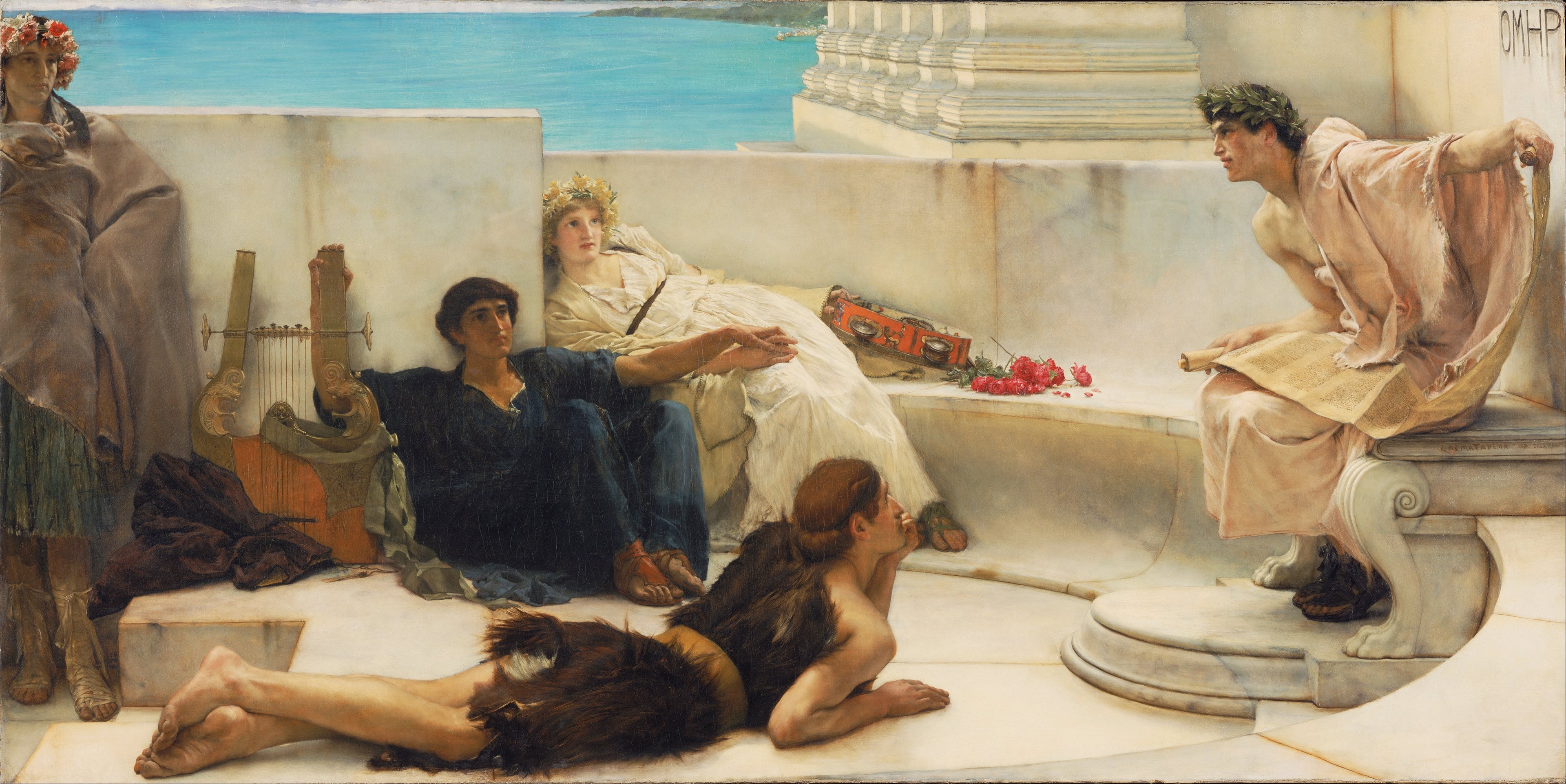 Une lecture d’Homère - Lawrence Alma-Tadema - Alpha Reproduction