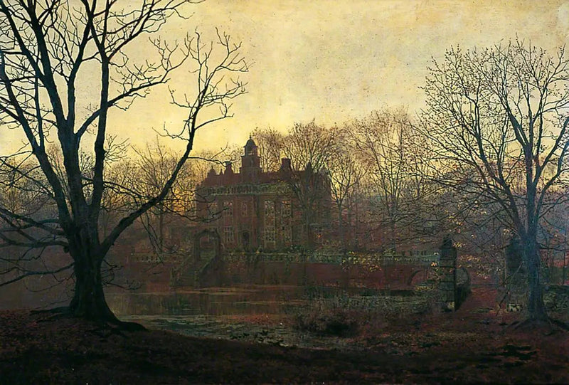 Una casa dello Yorkshire - John Atkinson Grimshaw