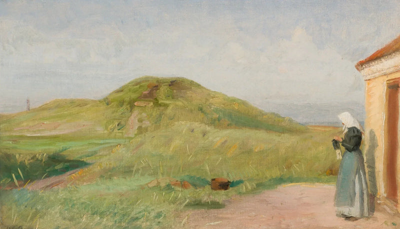 Una casa vicino a Fyrbakken, Skagen. -Michael Peter Ancher
