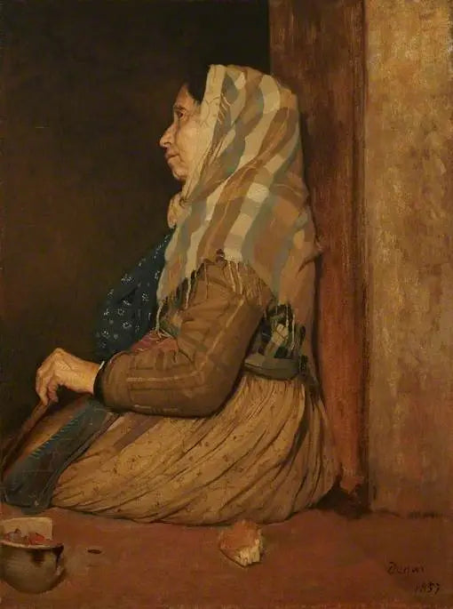 Una mendicante romana - Edgar Degas