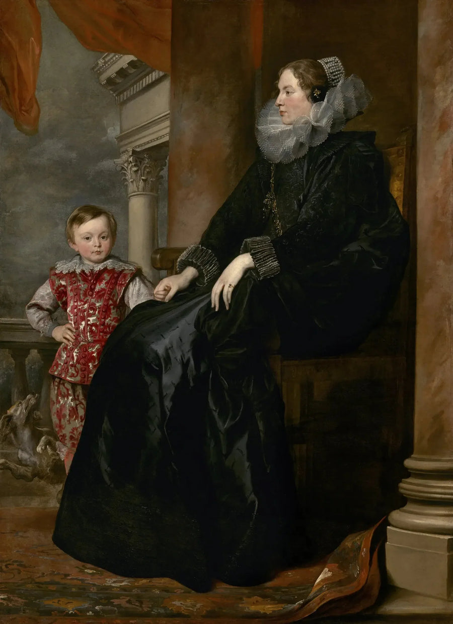Una nobile genovese e suo figlio - Antoine van Dyck