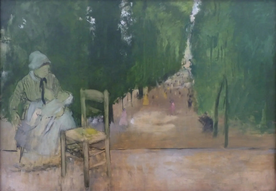Una nutrice nel giardino del Lussemburgo - Edgar Degas