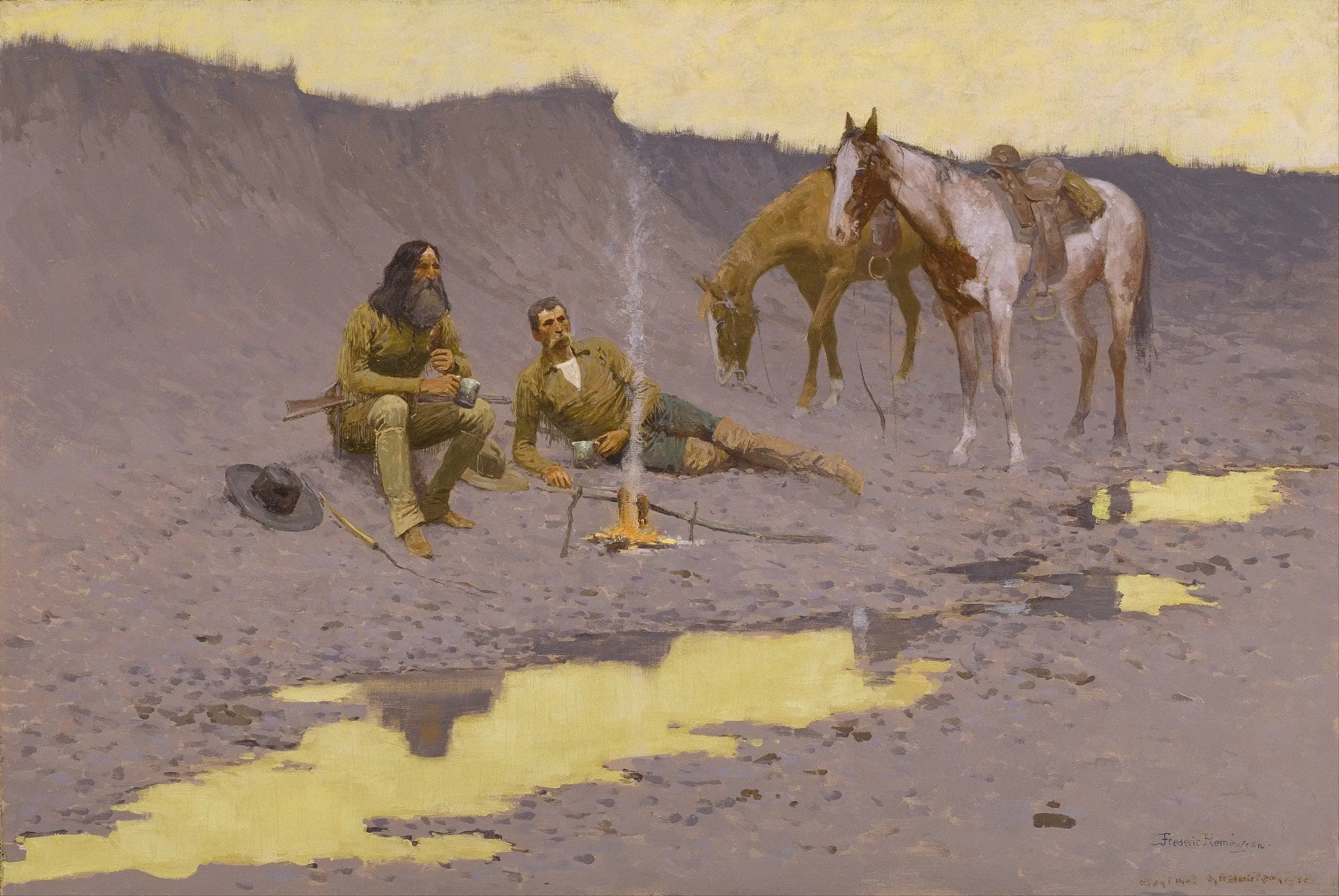 Une nouvelle année sur le Cimarron - Frederic Remington - Alpha Reproduction