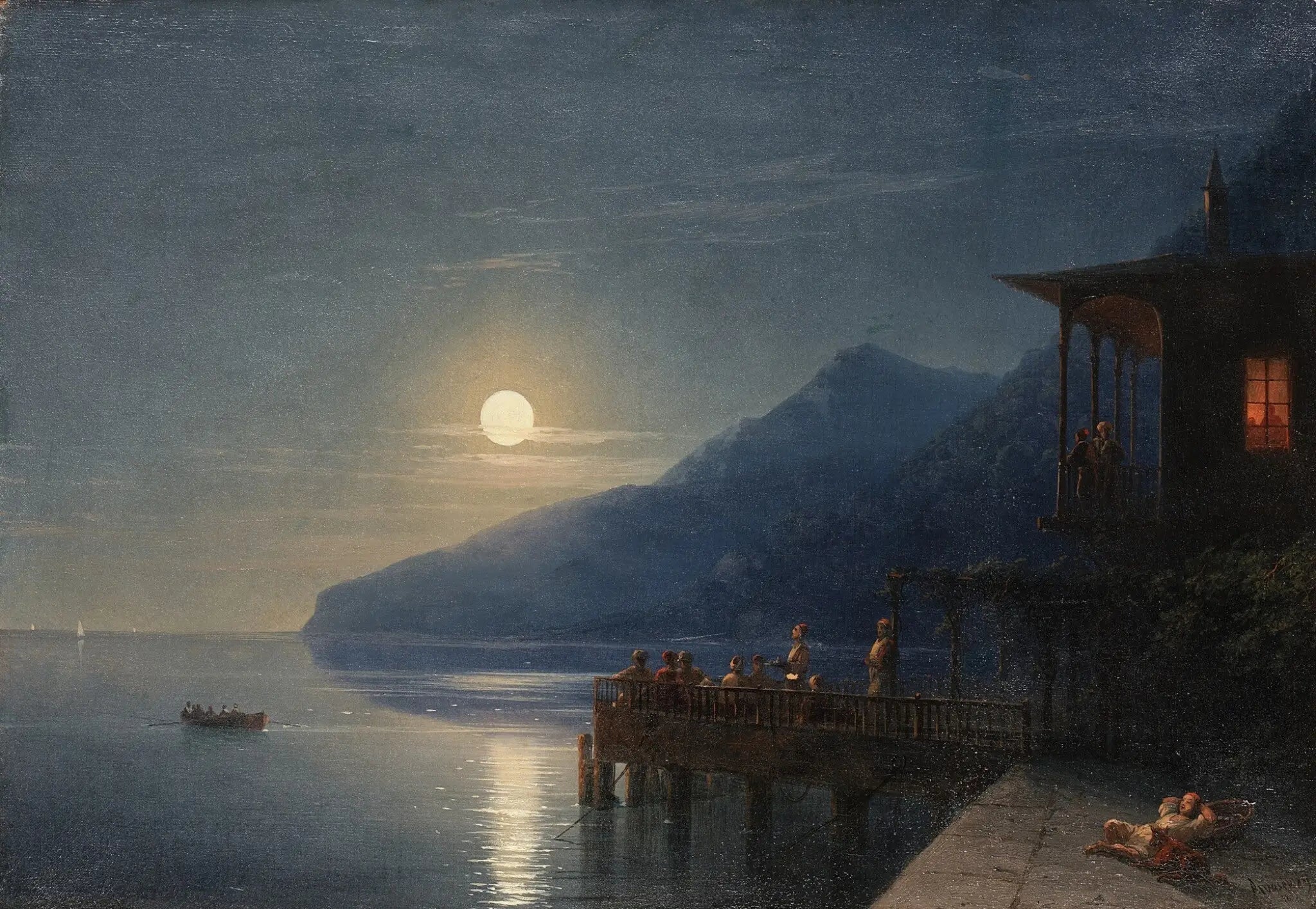 Une nuit au clair de lune sur la côte de Crimée - Ivan Aïvazovski - Alpha Reproduction