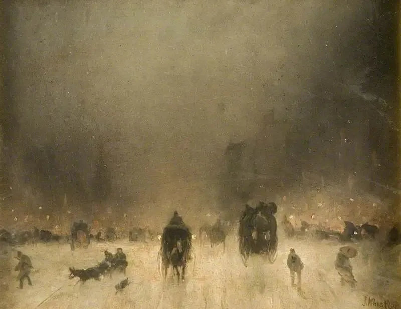 Una notte nebbiosa a Londra - James Abbott McNeill Whistler