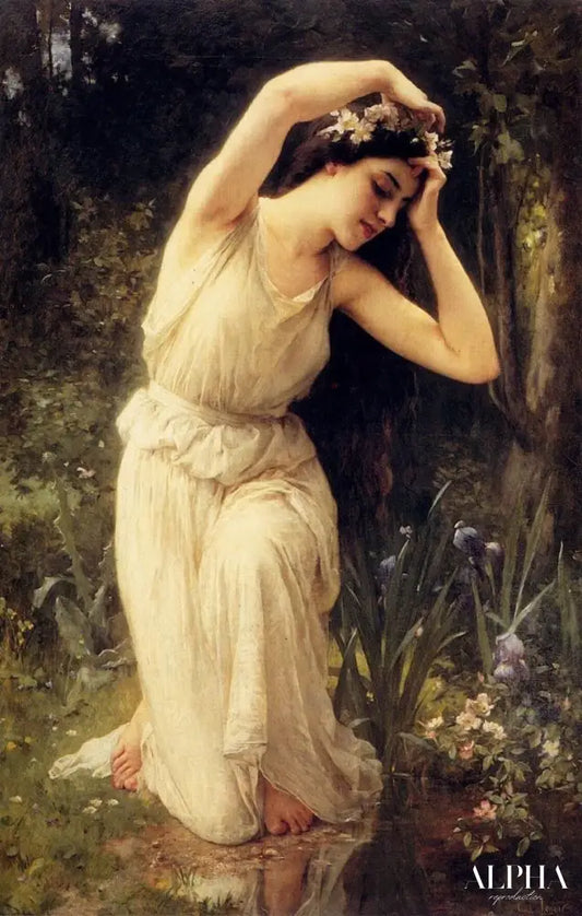 Une nymphe dans la forêt - Charles-Amable Lenoir - Reproductions de tableaux et peintures haut de gamme