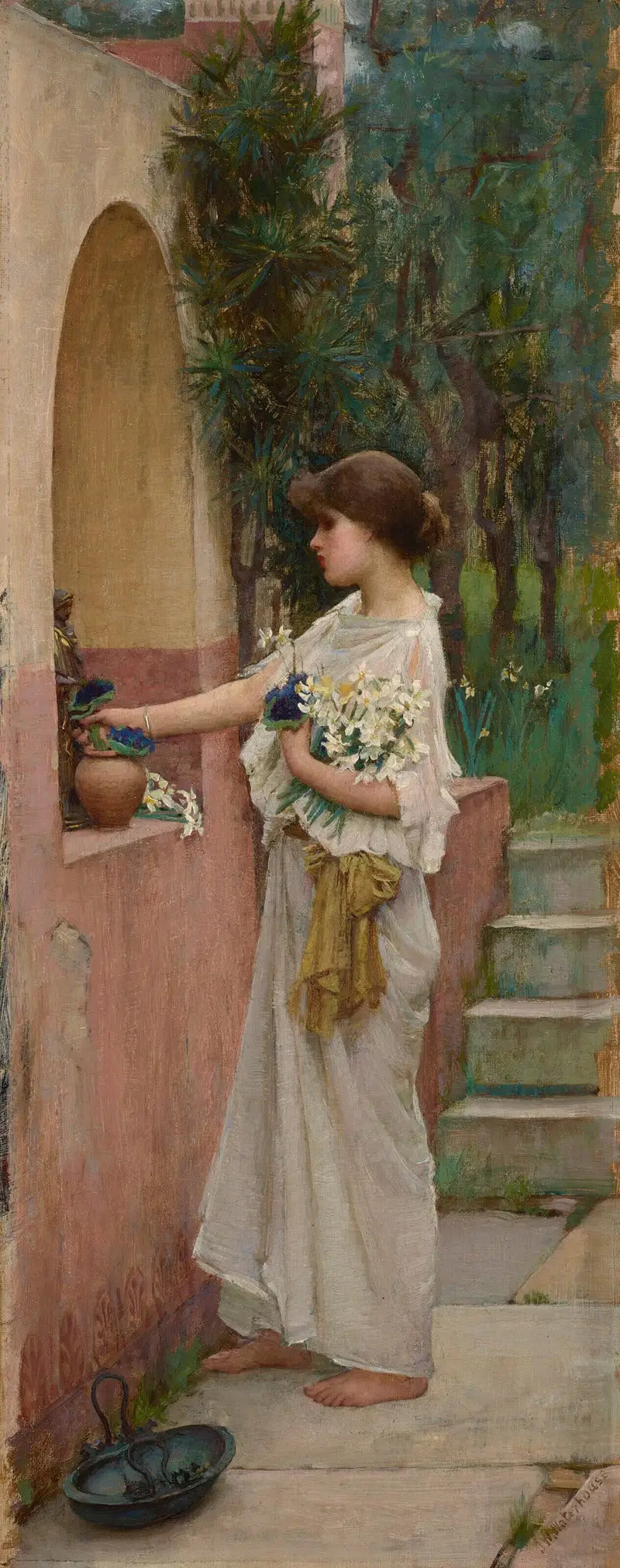 Un'offerta romana - John William Waterhouse