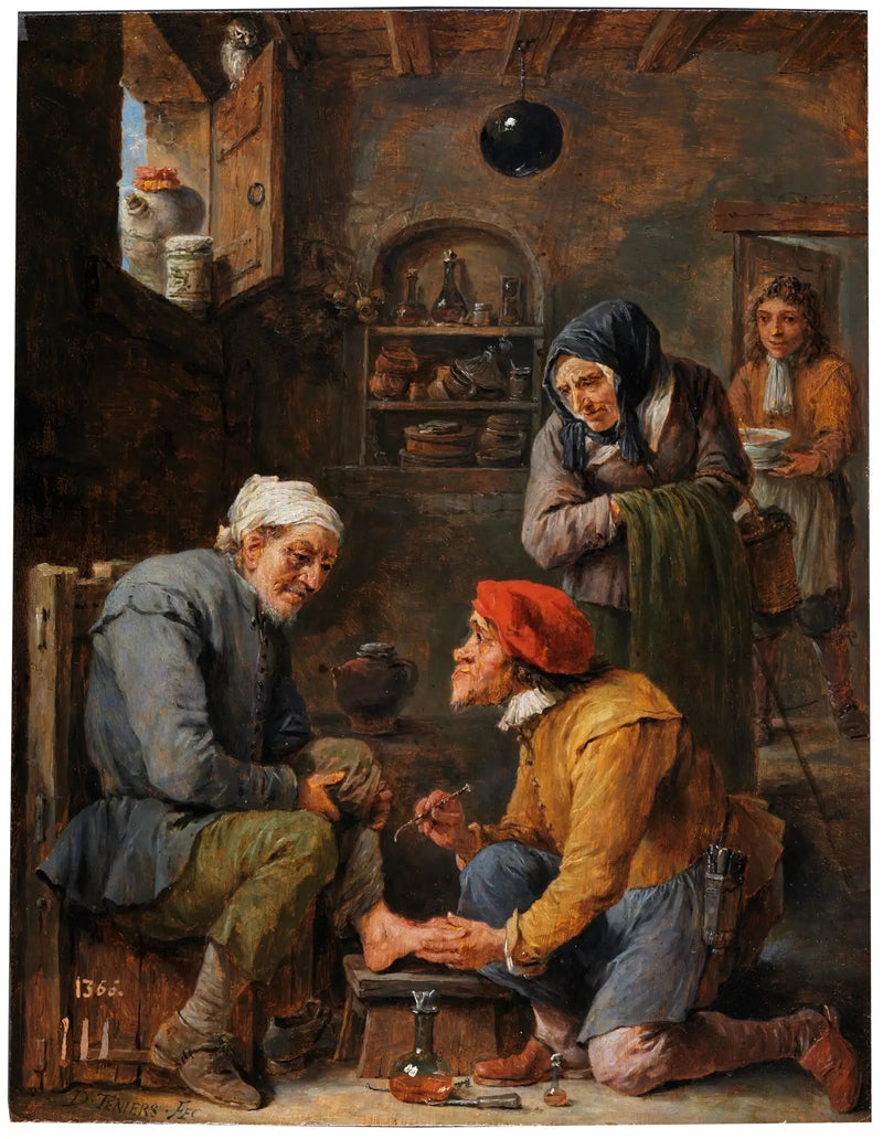 Un'operazione chirurgica - David Teniers il Giovane