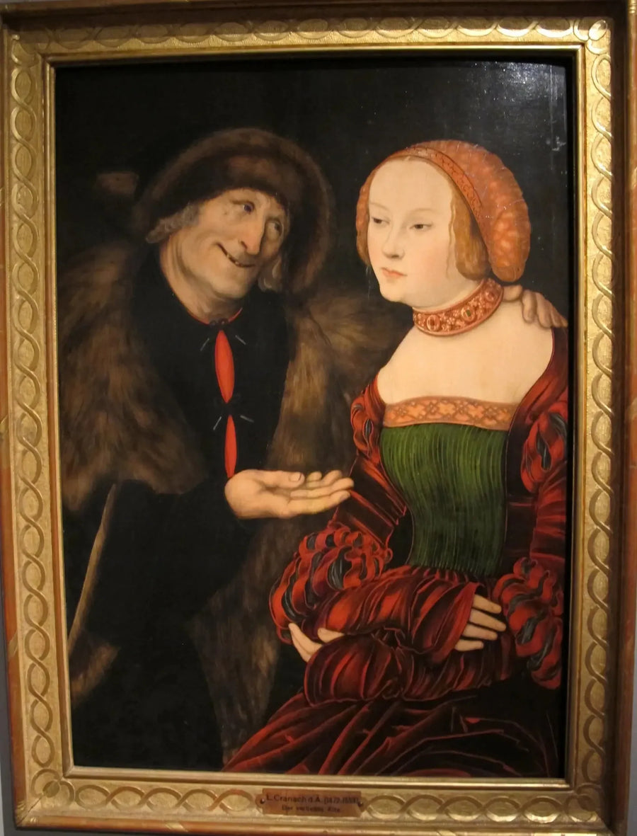 Una coppia mal assortita - Lucas Cranach il Vecchio