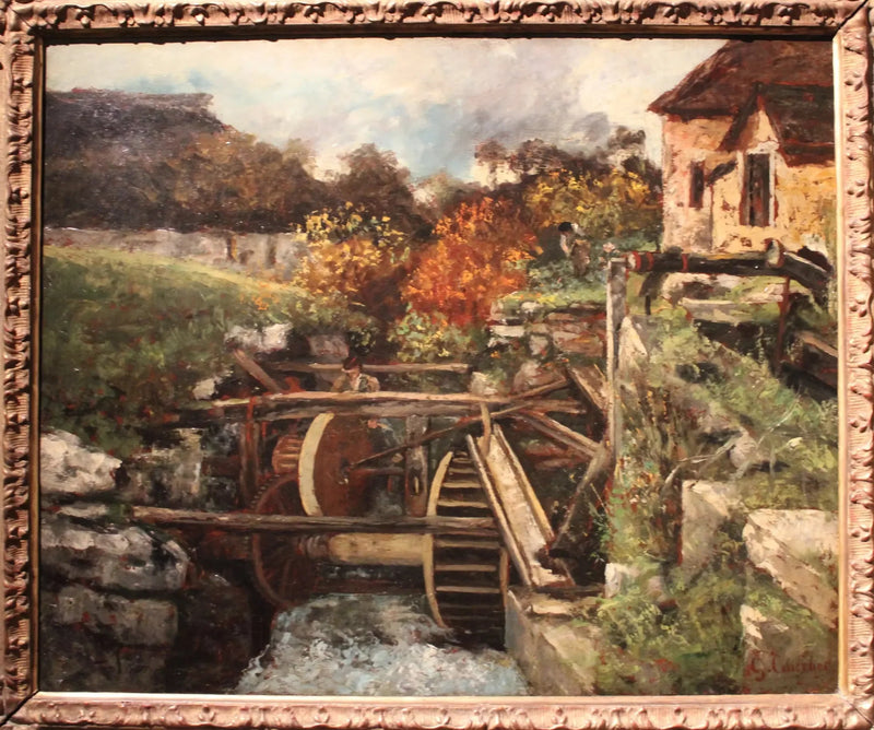 Una cartoleria a Ornans - Gustave Courbet