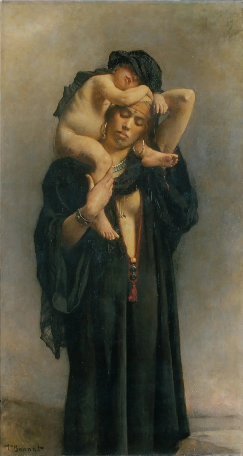 Una contadina egiziana e suo figlio - Léon Bonnat