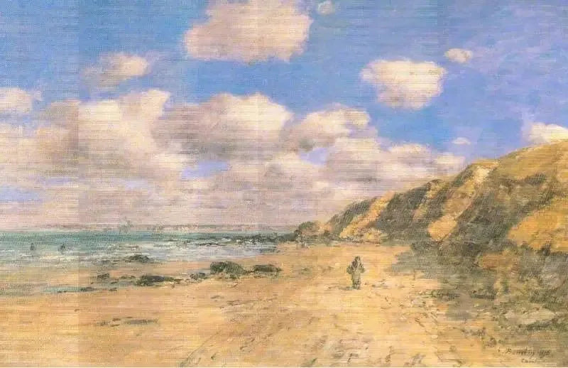 Una spiaggia vicino a Trouville - Eugène Boudin