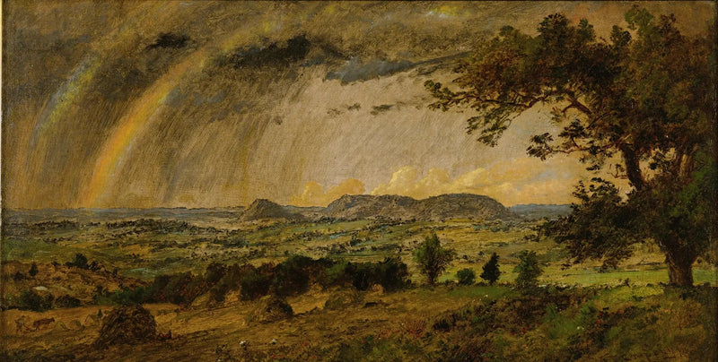 Una pioggia passeggera sui monti Adamo e Eva - Jasper Francis Cropsey