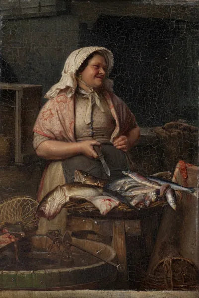 Una pescheria - Carl Heinrich Bloch