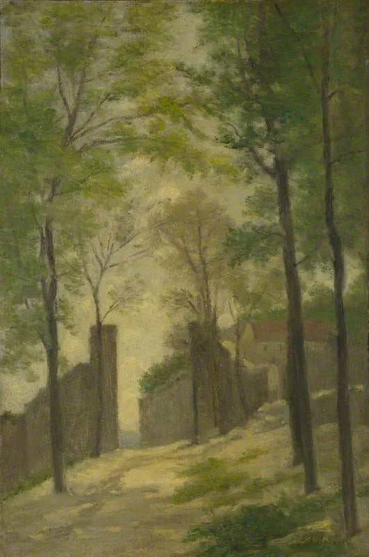 Una porta dietro gli alberi - Stanislas Lépiné