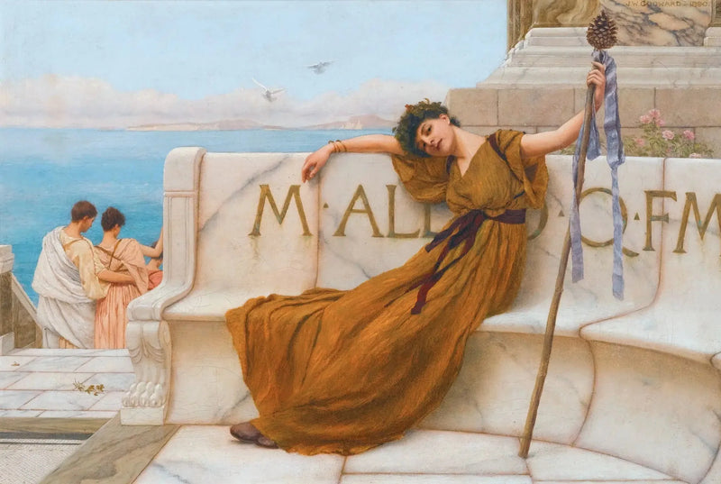 Una sacerdotessa di Bacco - John William Godward