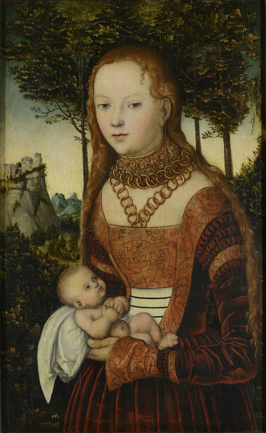 Una principessa violentata da san Crisostomo - Lucas Cranach il Vecchio