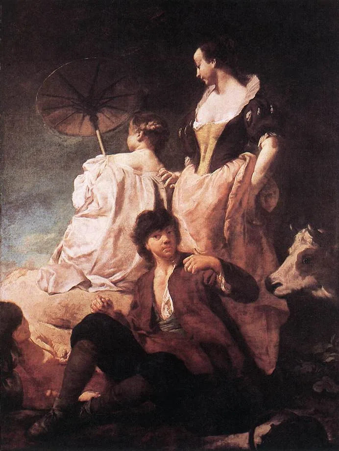 Una passeggiata in campagna - Giovanni Battista Piazzetta