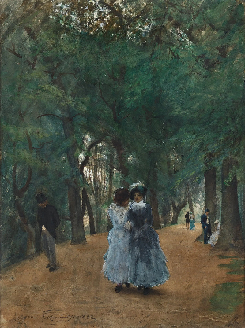 Una passeggiata nel parco - Anders Zorn