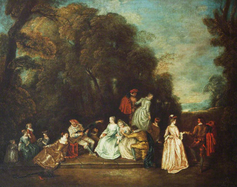 Un incontro nel parco - Antoine Watteau