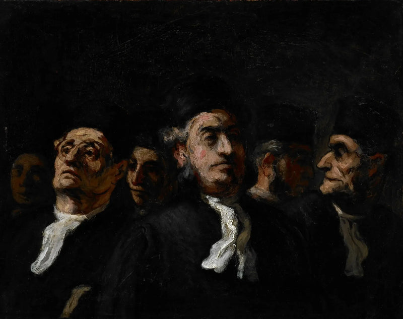 Una riunione di avvocati - Honoré Daumier
