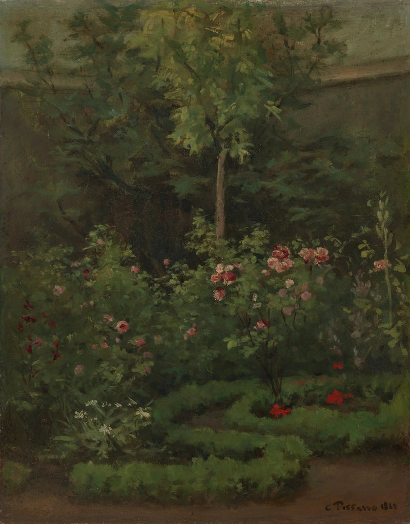 Un roseto - Camille Pissarro