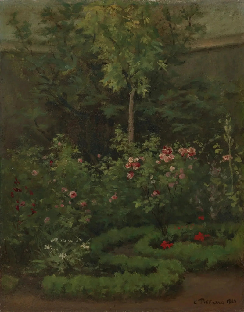 Un roseto - Camille Pissarro