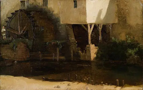 Une roue de moulin - Jean-Baptiste Camille Corot - Alpha Reproduction