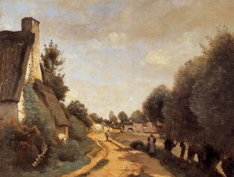Una strada vicino ad Arras - Jean-Baptiste Camille Corot