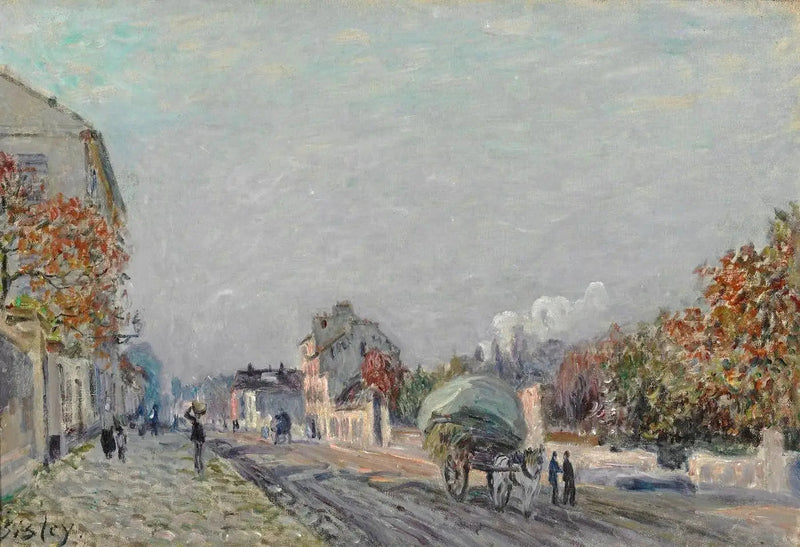 Una strada a Marly - Alfred Sisley